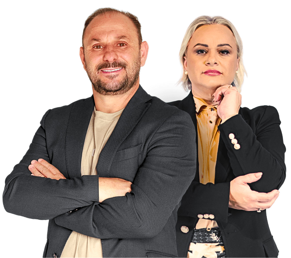 Luciana e Jefferson Custódio, fundadores da CEOCON Clínica Empresarial, em Penha SC